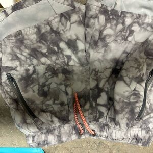 Athleta Gray and white girl shorts